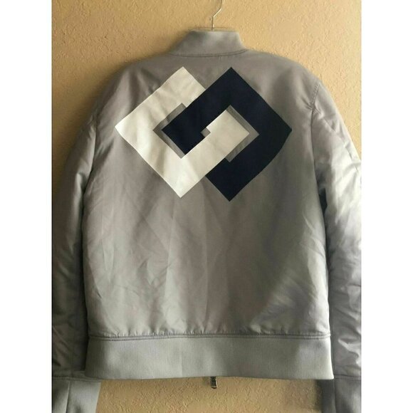 Diesel Black Gold Men Gray Jebok Bomber Jacket 50 - Picture 4 of 12